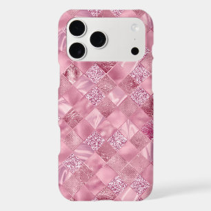 Pretty Pink Glitter Metallic Chic Elegant iPhone 17 Pro Max Case