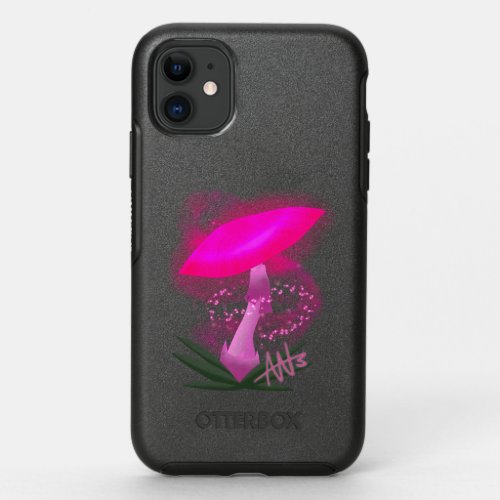 Pretty Pink Glowing Mushroom OtterBox Phone Case