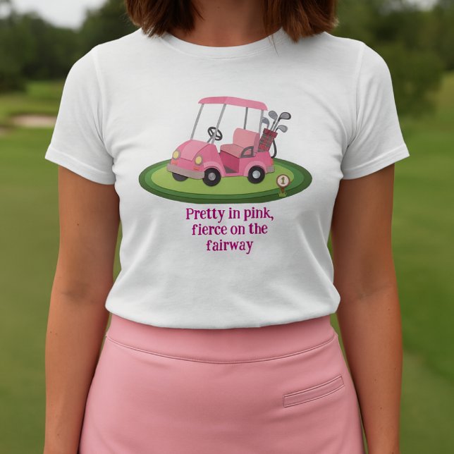 Pretty Pink Golf Cart Slogan  T-Shirt (Creator Uploaded)