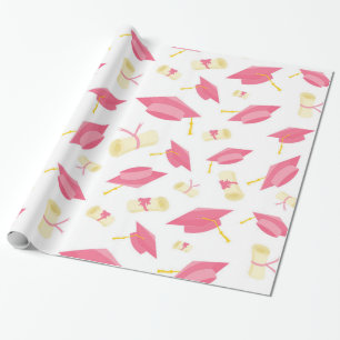 Pretty Pink Graduate Wrapping Paper