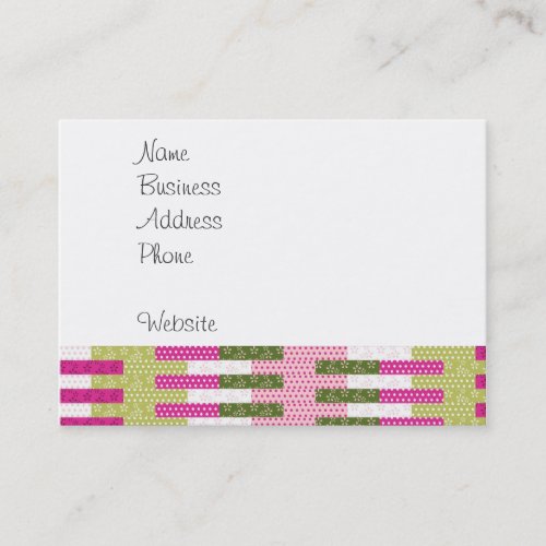 Pretty Pink Green Patchwork Quilt Design Gifts Business Card Template