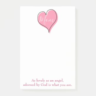 Pretty pink heart Mom