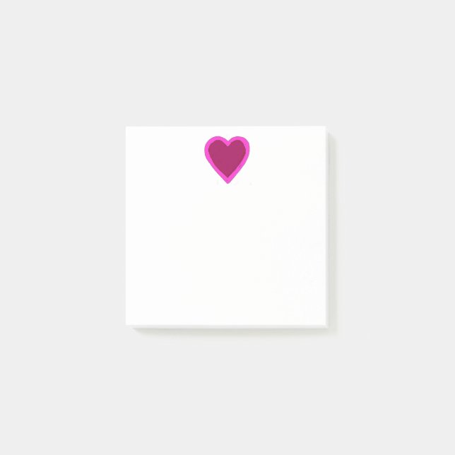 Pretty Pink Heart Notes (Front)