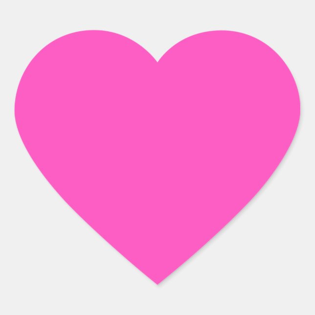 Pretty Pink Heart Sticker (Front)