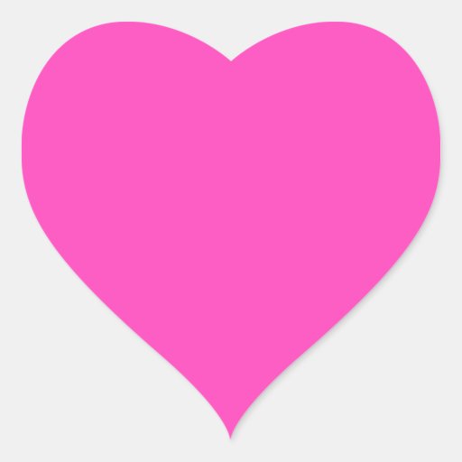 Pretty Pink Heart Sticker | Zazzle