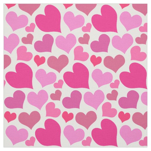 PATTERNED HEART FABRIC VALENTINE'S DAY GLITTER LOVE ROMANCE RED BY THE YARD