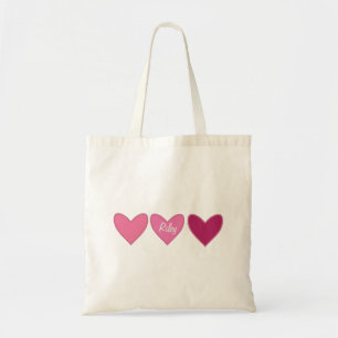 Pretty Pink Hearts Valentine’s Day Tote Bag