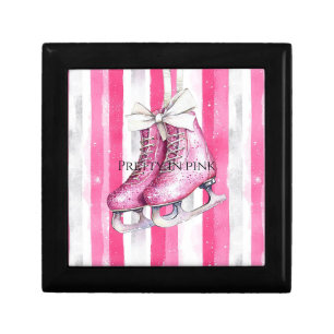 Pretty Pink Ice Skates Christmas Gift Box