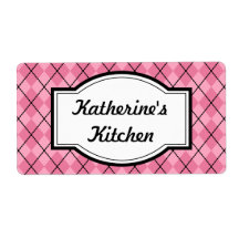 Pretty Pink Kitchen Labels