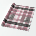 Pretty Pink, Lavender, Gray and Brown Plaid Wrapping Paper<br><div class="desc">Give your recipients your best. Use this lovely, sophisticated plaid, high-quality gift wrap with a grid back for easy cutting. You'll appreciate the ease of use and your recipients will love its elegant beauty. Good for all occasions and holidays, very versatile. Thanks for looking we appreciate your business here at...</div>