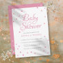 Pretty Pink Love Hearts Couples Baby Shower Invitation