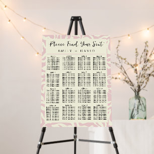 Pretty Pink Matisse Wedding Foam Boards