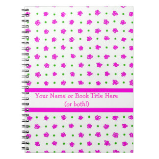 Pretty Pink Mini-print Floral Spiral Notebook