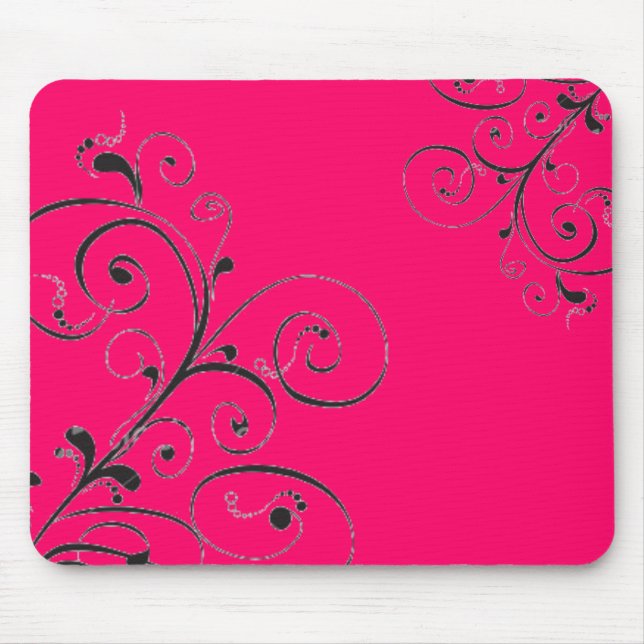 pretty pink mouse pad (Front)