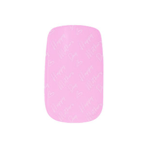 Pretty Pink Nails Minx Nail Art