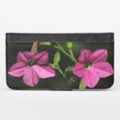 Pretty Pink Nicotiana Floral iPhone X Wallet Case (Front (Horizontal))