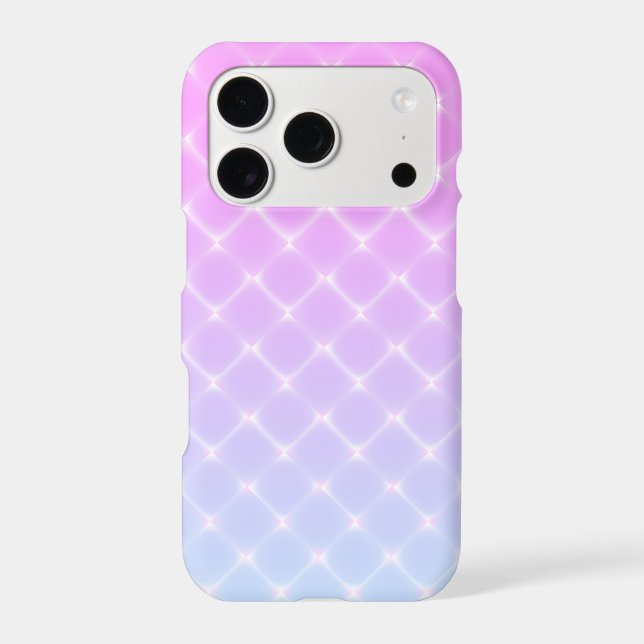 Pretty Pink Ombre Diamond Pattern Case-Mate iPhone Case (Back)