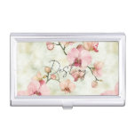 Pretty Pink Orchids Business Card Case