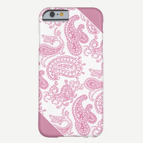 Pretty Pink Paisley Barely There iPhone 6 Case
