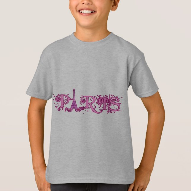 Pretty Pink Paris Products T-Shirt (Front)