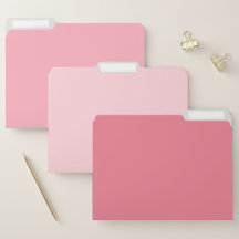 Pretty Pink Pastel File Folders