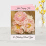 Pretty Pink Peonies Just Thinking ABout You Card