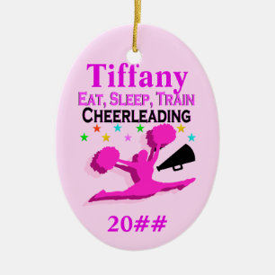 PRETTY PINK PERSONALIZED AND DATED ORNAMENT