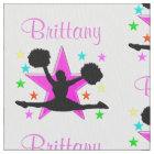 PRETTY PINK PERSONALIZED GYMNASTICS FABRIC