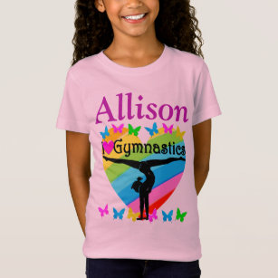 Customized Gift for Gymnasts Believe Gymnastics Long Sleeve TShirt for Girls Personalized Shirt for Gymnastics Cool Training Top