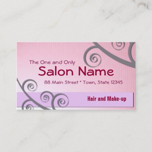 Pretty Pink &amp; Plum Business &amp; Appointment Card Business Card Template