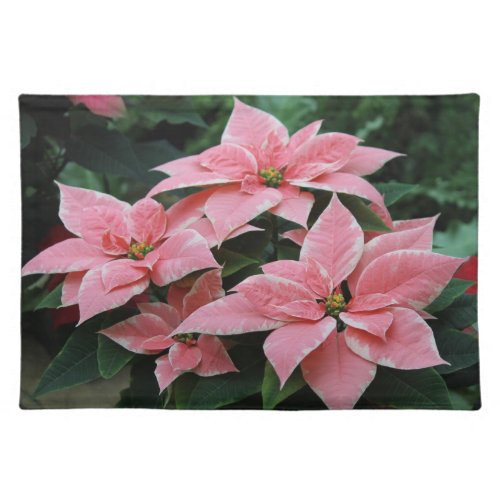 Pretty Pink Poinsettia Placemat