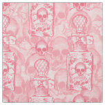 Pretty Pink Poison Bottle Fabric