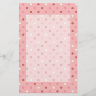 Pretty Pink Polka Dots Stationery
