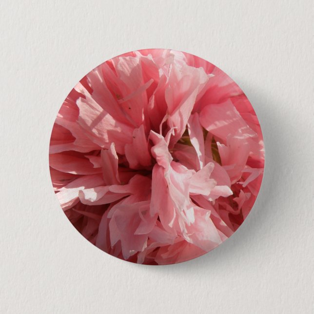 Pretty Pink Poppy Button (Front)