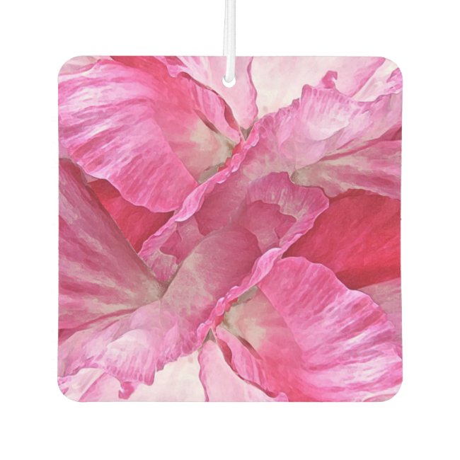 Pretty Pink Poppy Flowers Floral Air Freshener