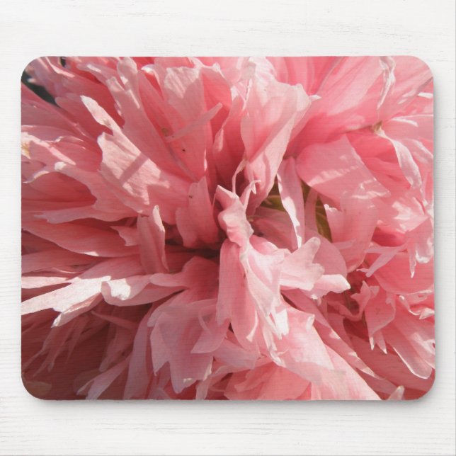 Pretty Pink Poppy Mousepad (Front)