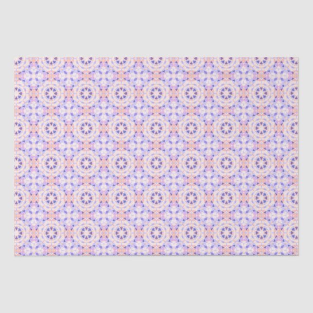 Pretty Pink Purple Baby Girl’s Birthday Magic Star Tissue Paper (Front)