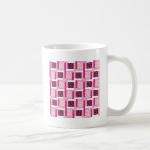 Pretty Pink Purple Patchwork Quilt Design Gifts Coffee Mug