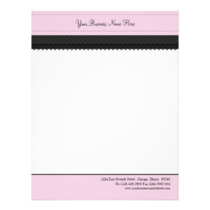 pretty letterhead zazzle