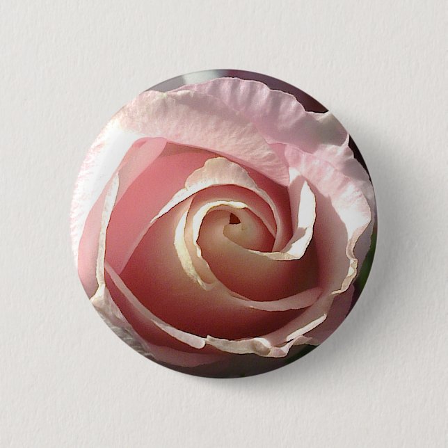Pretty pink rose button (Front)