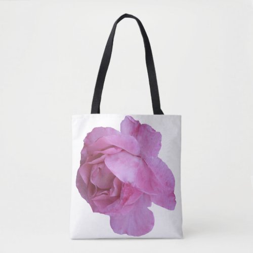 Pretty pink rose elegant trendy classy stylish  tote bag