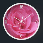 Pretty pink rose floral boho trendy beautiful cute clock<br><div class="desc">This stunning collection of clocks was created by Berglind Design. 
© Berglind Design. All rights reserved.</div>