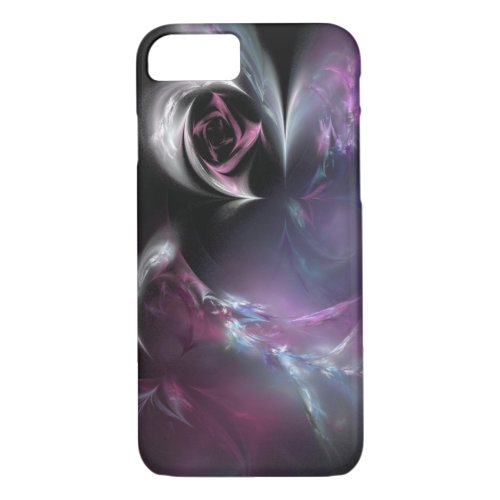 Pretty Pink Rose Fractal iPhone 87 Case