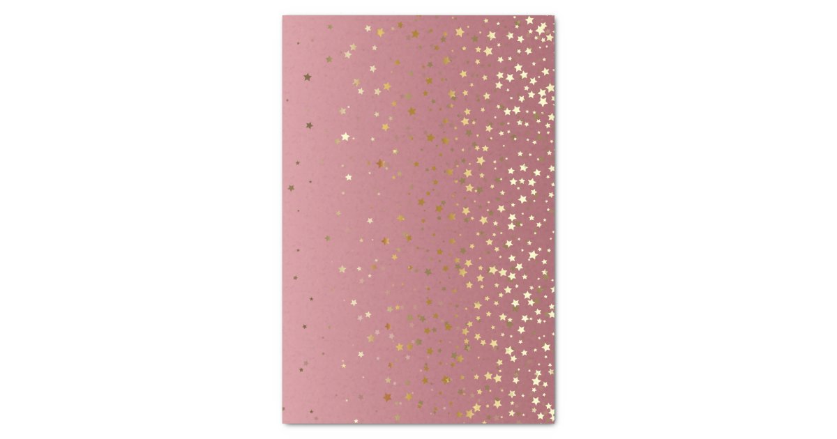 Pretty Pink Rose Gold Background And Glitter Stars Tissue ...