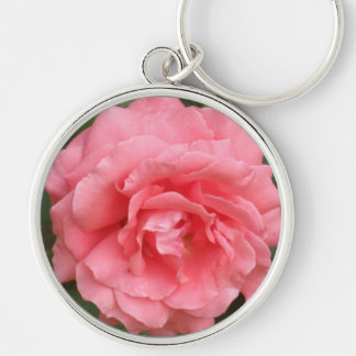 Pretty Pink Rose Keychain