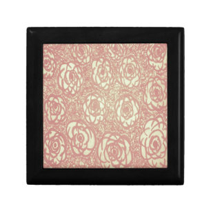 Pretty Pink Rose Pattern Gift Box