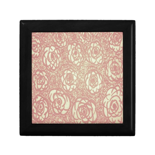 Pretty Pink Rose Pattern Gift Box (Front)