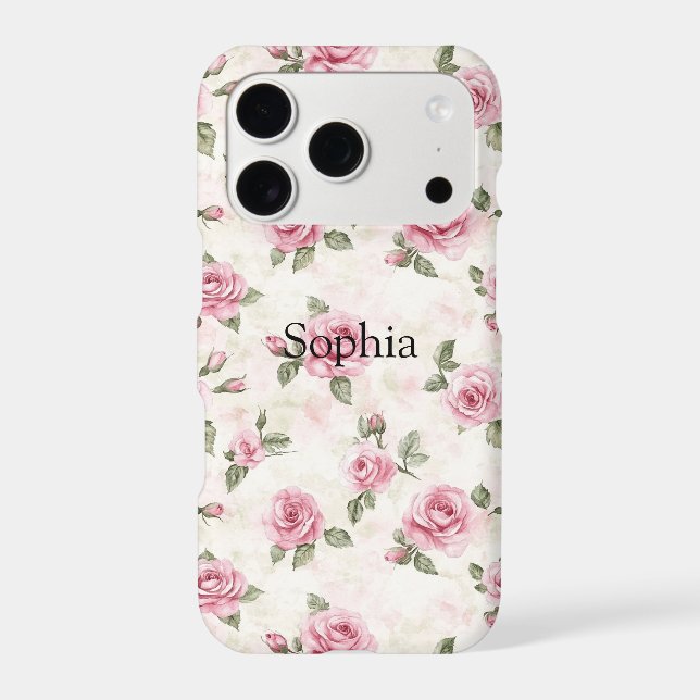 Pretty Pink Roses Case-Mate iPhone Case (Back)