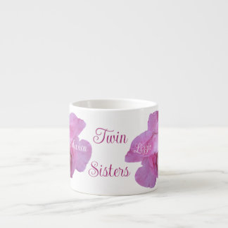Pretty pink roses Cute Gemini happy birthday girl Espresso Cup