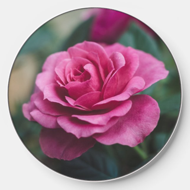 Pretty Pink Roses decoupage  Wireless Charger (Front)